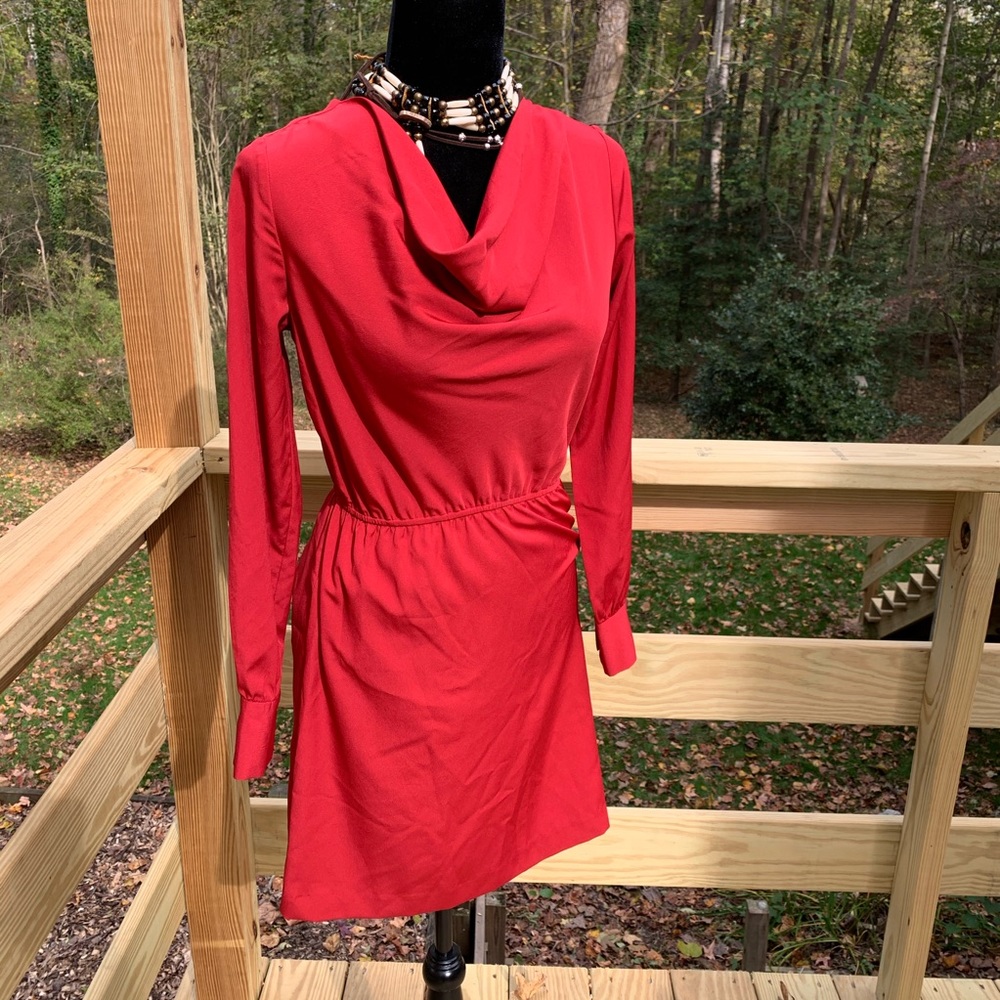 Banana Republic Red crowl neck dress
